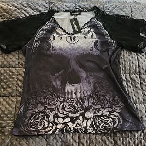 Black Graphic Short Sleeve T-Shirt